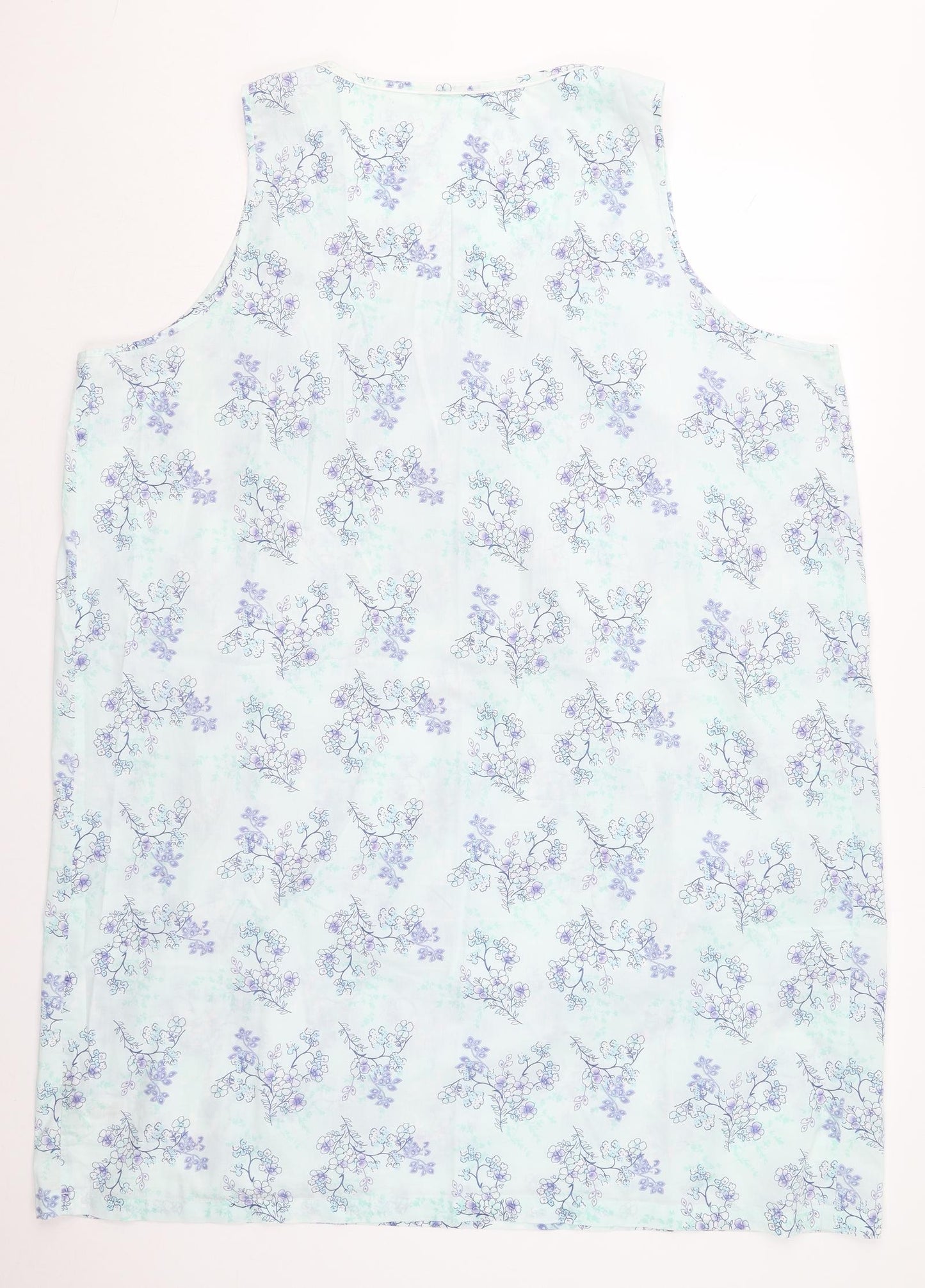 Bonmarché Womens Blue Floral Polyester Top Dress Size 24