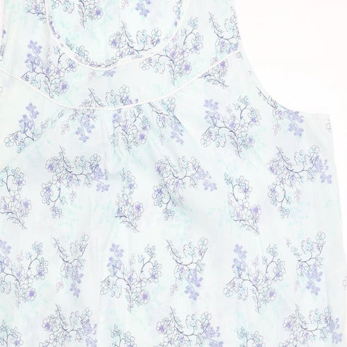 Bonmarché Womens Blue Floral Polyester Top Dress Size 24