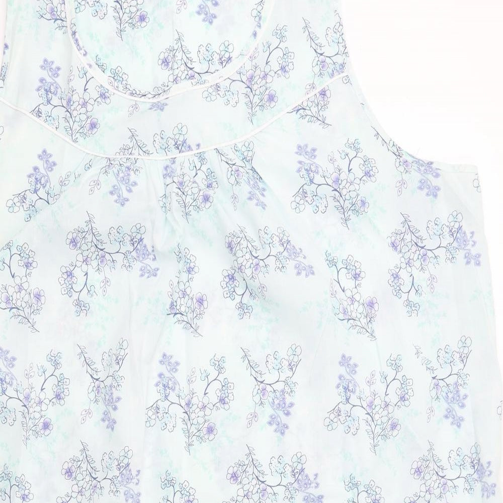 Bonmarché Womens Blue Floral Polyester Top Dress Size 24