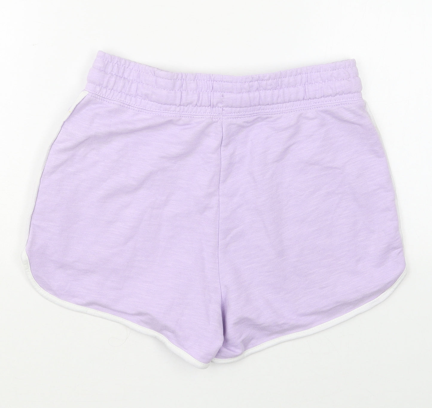 Dunnes Womens Purple  Cotton Sweat Shorts Size XS L3 in Regular Drawstring