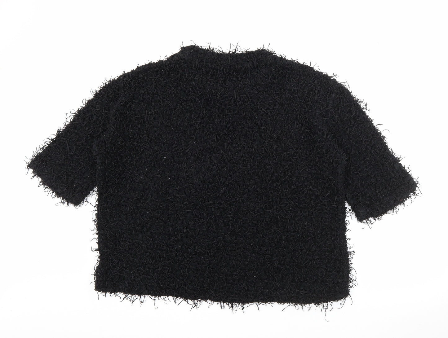Atmosphere Womens Black Round Neck  Polyester Pullover Jumper Size 16