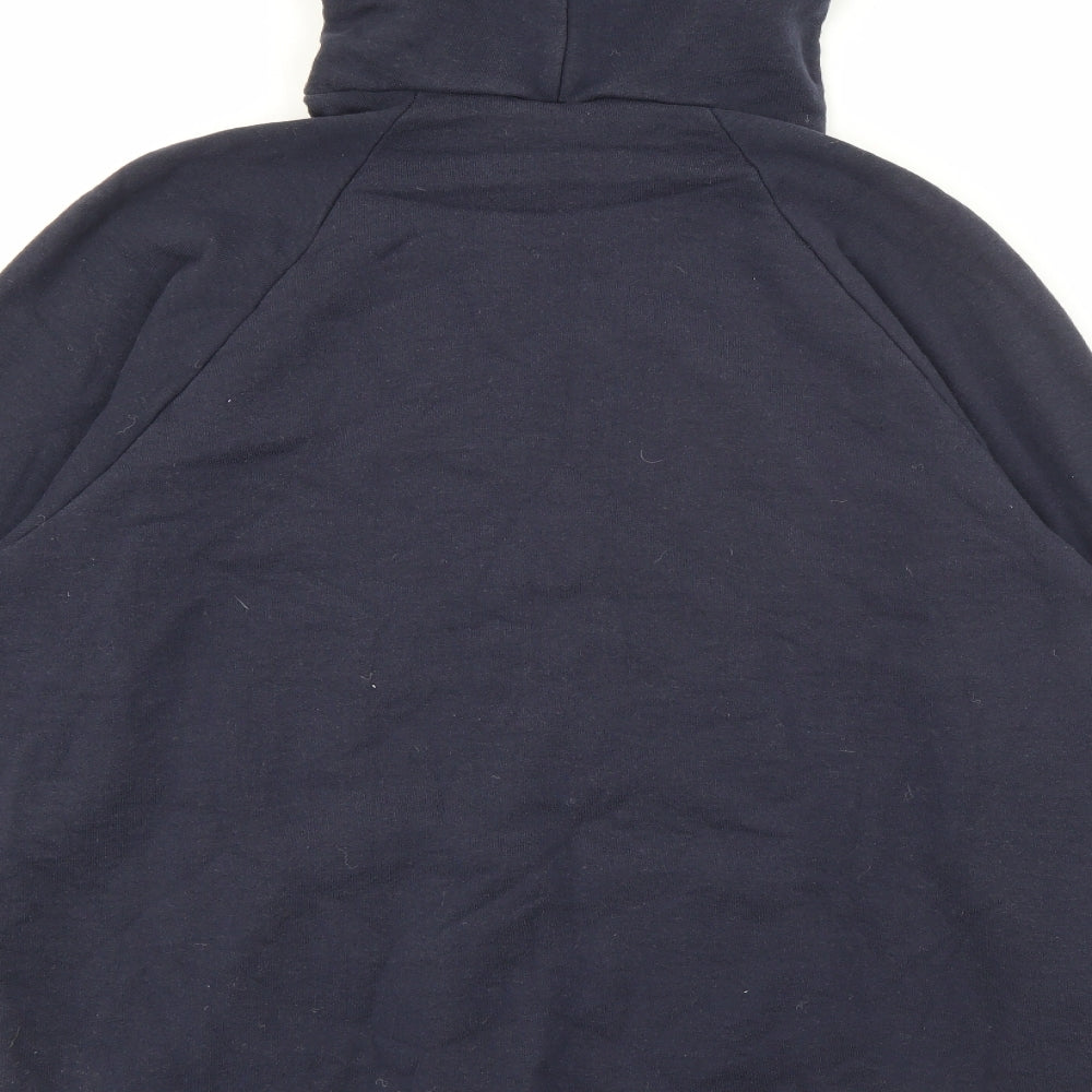 Fruit of the Loom Mens Blue  Cotton Pullover Hoodie Size L