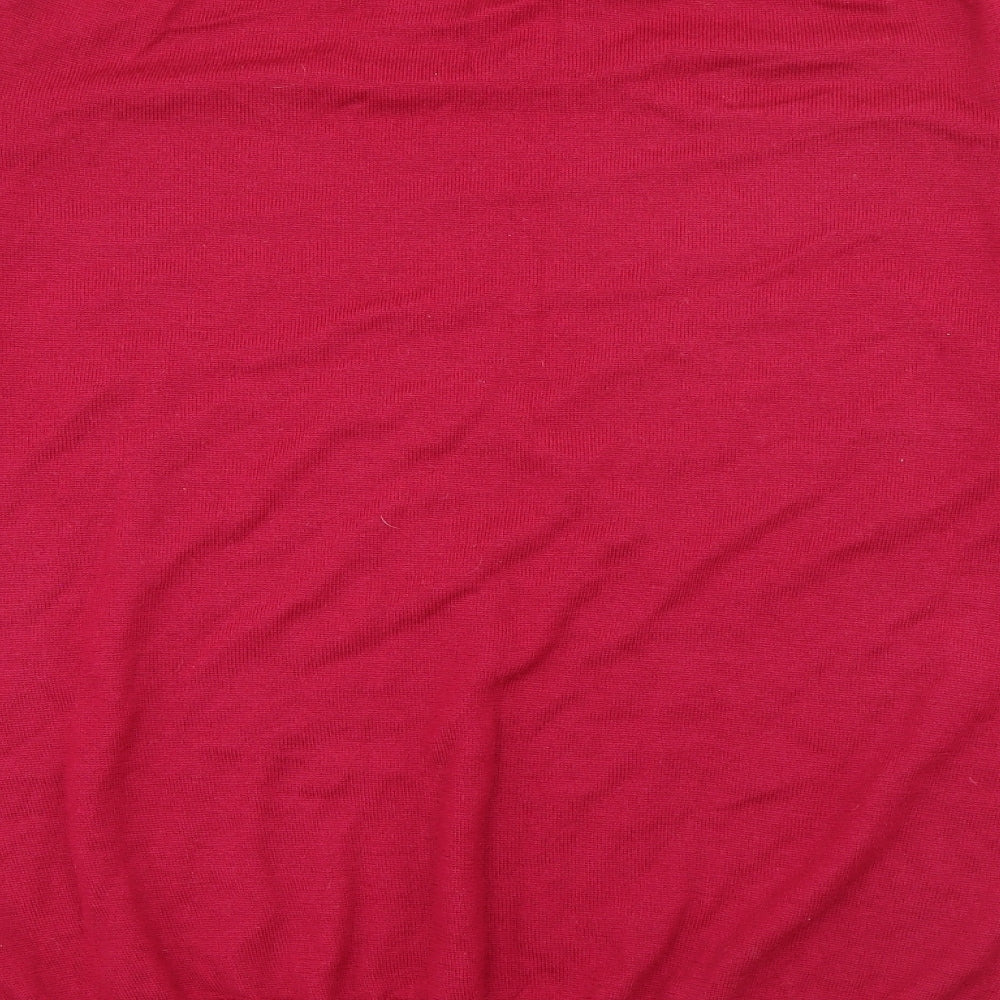 Jasper Conran Mens Red V-Neck  Wool Pullover Jumper Size XL