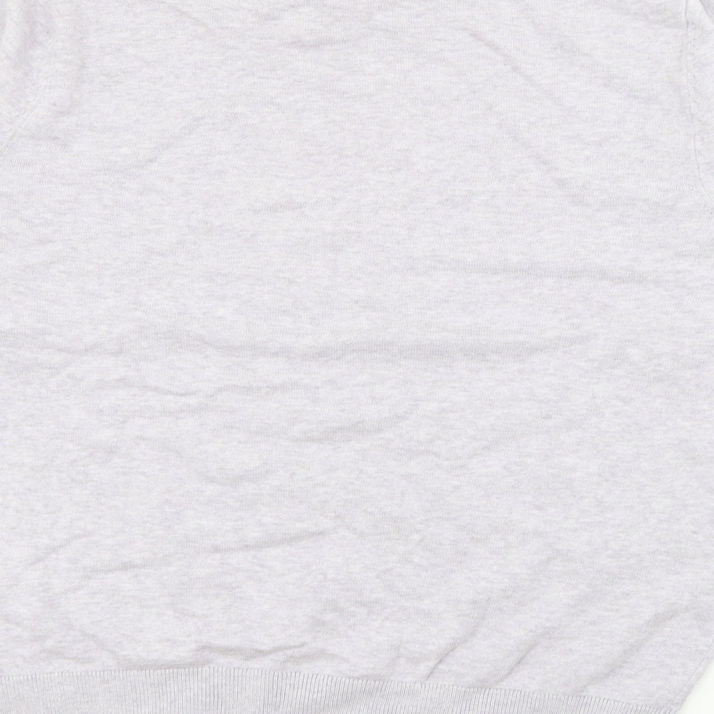 TU Mens Purple Crew Neck  Cotton Pullover Jumper Size M