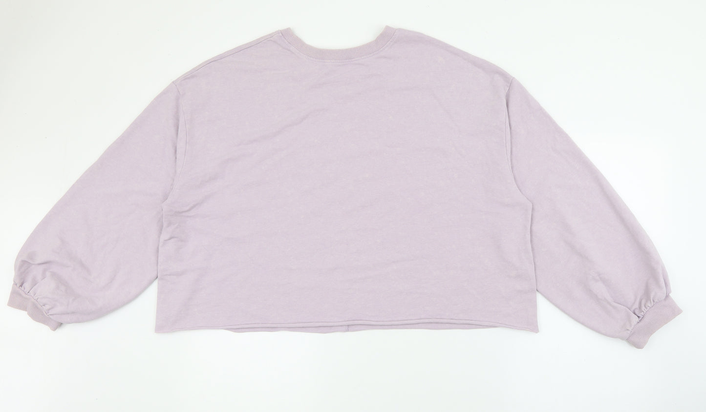George Womens Purple Crew Neck  Cotton Pullover Jumper Size XL