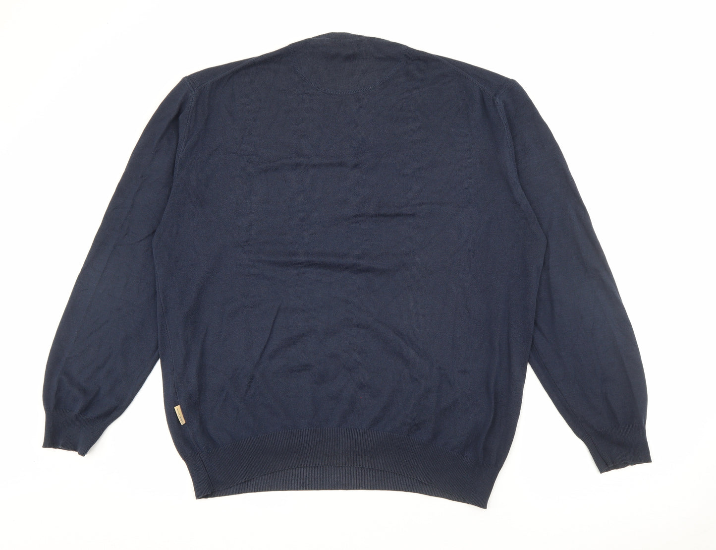 Camel Active Mens Blue V-Neck  Acrylic Pullover Jumper Size XL