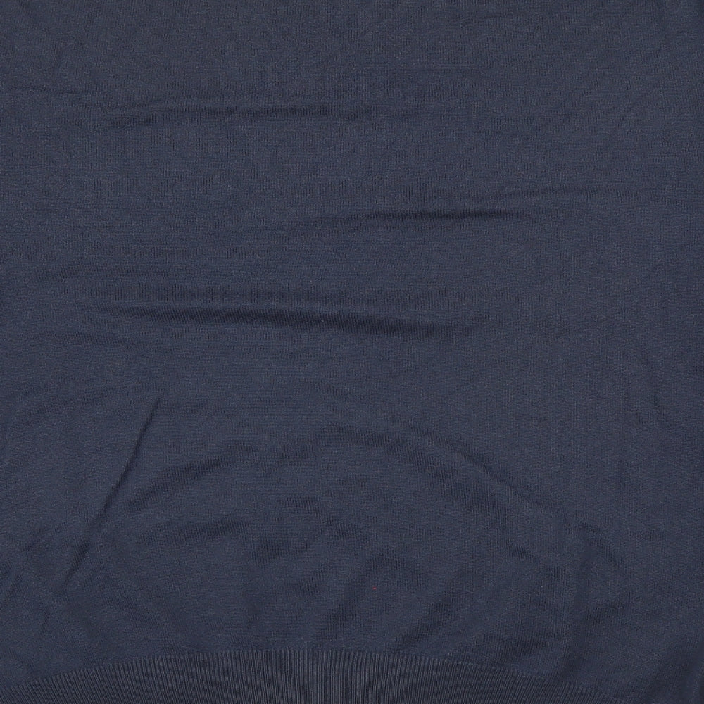 Camel Active Mens Blue V-Neck  Acrylic Pullover Jumper Size XL