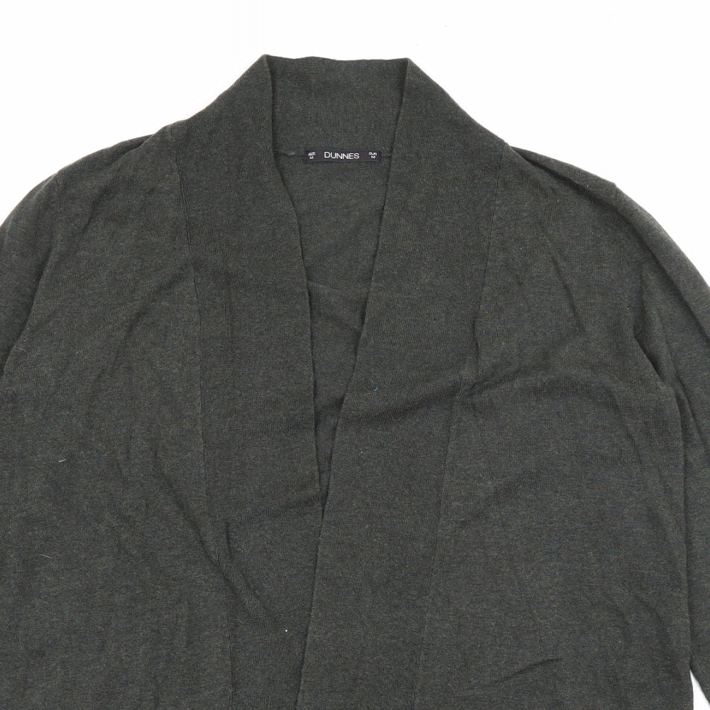 Dunnes Womens Green V-Neck  Nylon Cardigan Jumper Size M