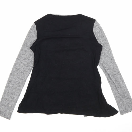 Zara Womens Grey Round Neck  Acrylic Pullover Jumper Size S