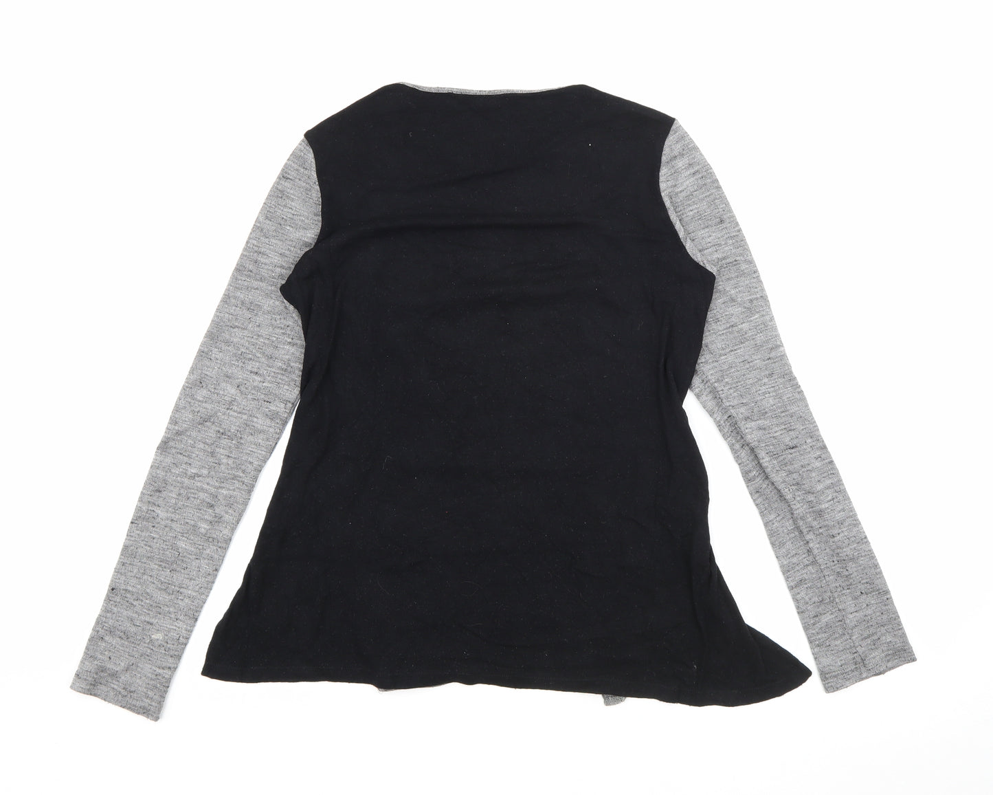 Zara Womens Grey Round Neck  Acrylic Pullover Jumper Size S