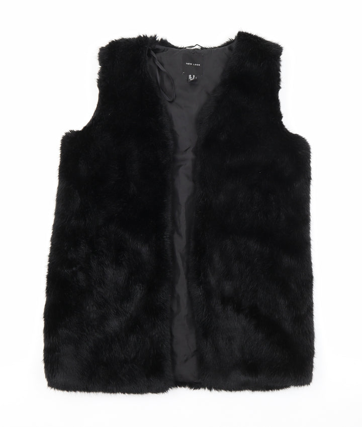 New Look Womens Black Gilet Jacket Size 10