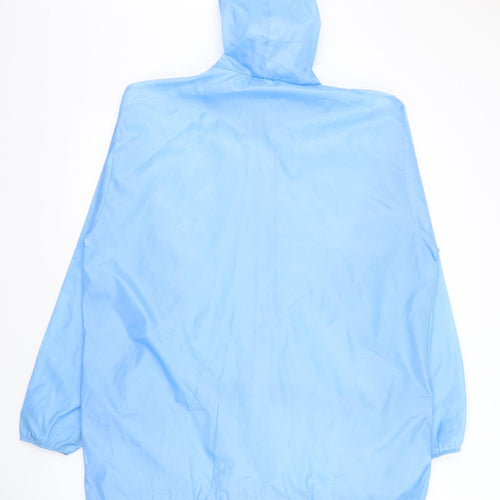 Barish Womens Blue   Rain Coat Coat Size L  Zip
