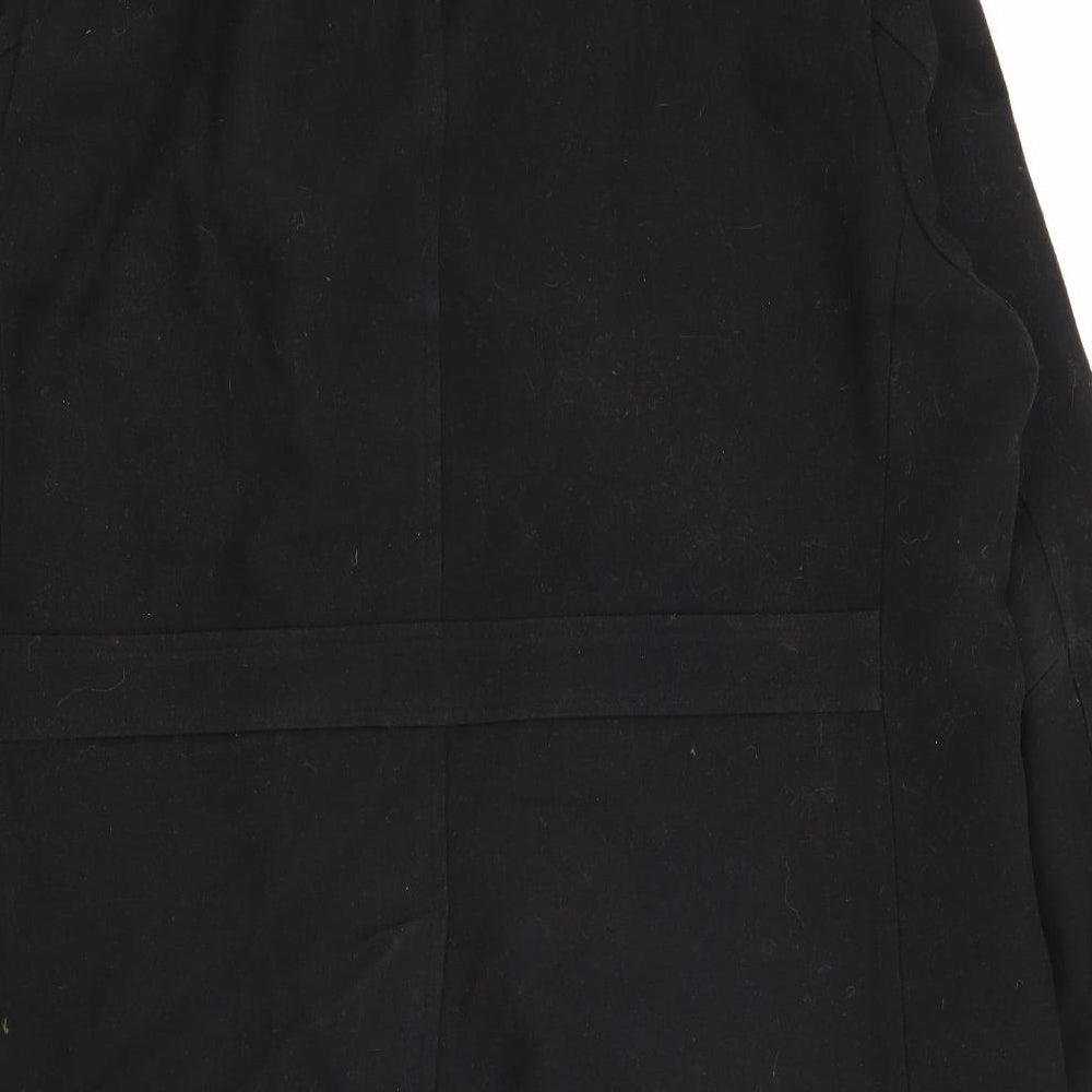 Marks and Spencer Mens Black   Overcoat Coat Size 2XL  Button
