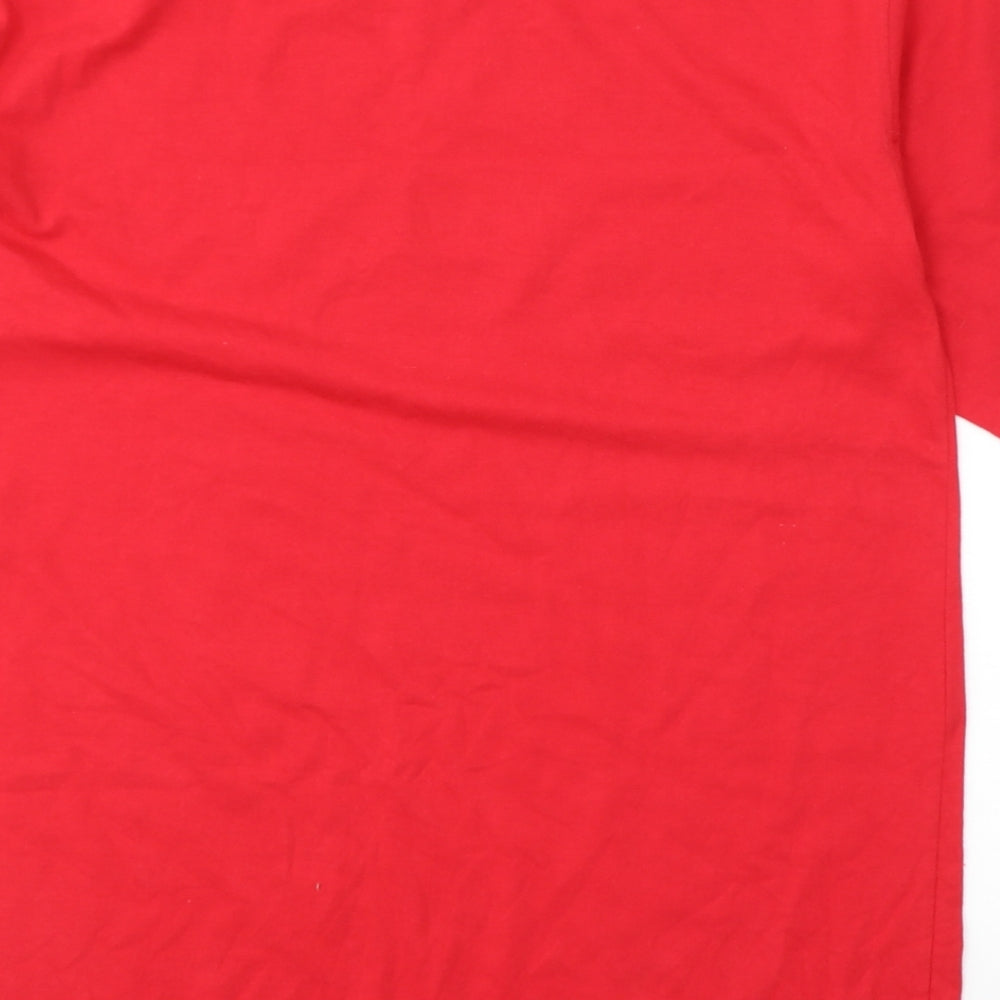 Timberland Mens Red  Cotton  T-Shirt Size XL Round Neck