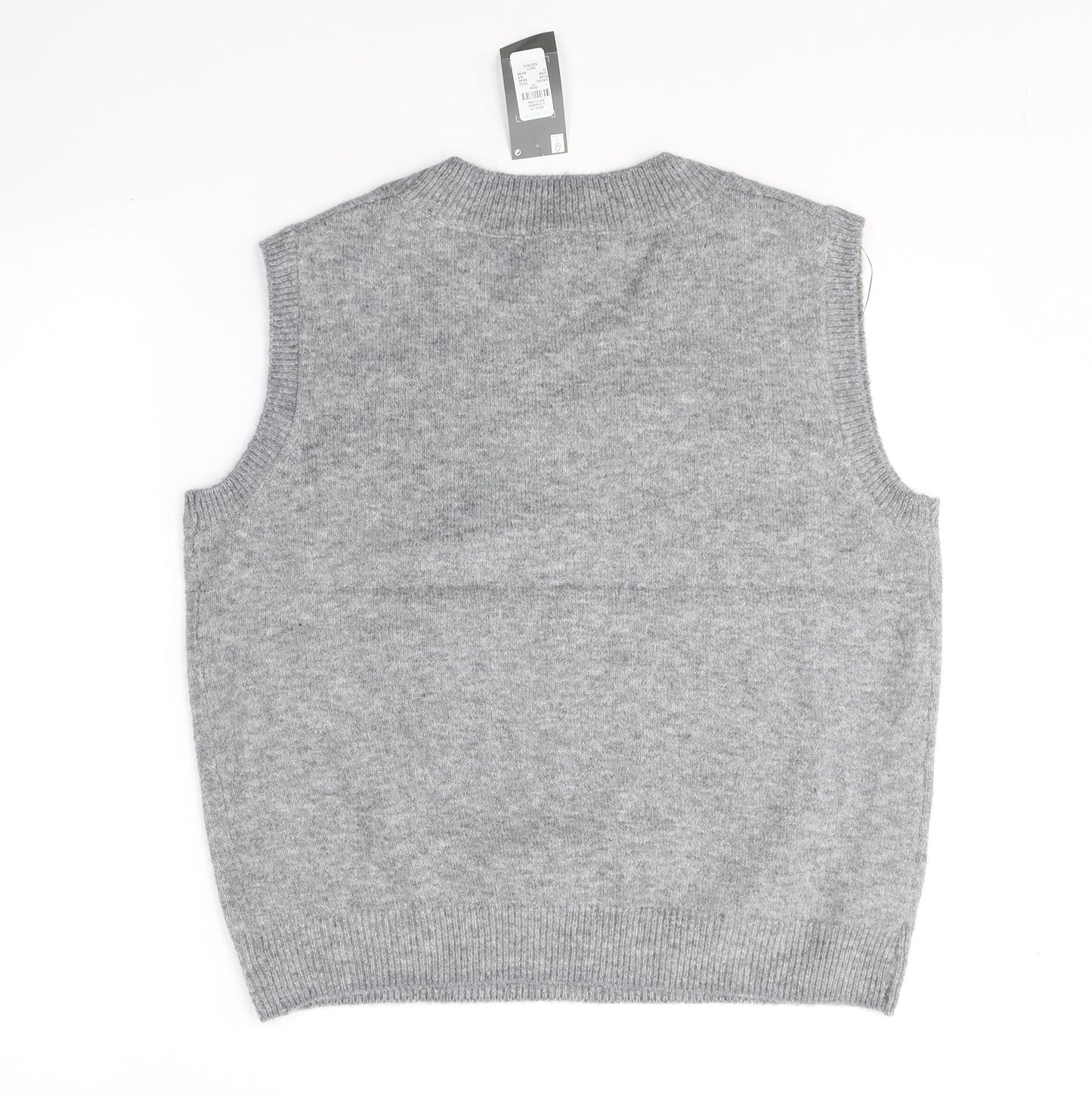 Primark Womens Grey V-Neck  Acrylic Pullover Jumper Size 10