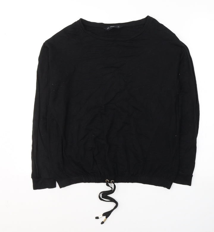 F&F Womens Black  Viscose Pullover Sweatshirt Size 6  Pullover