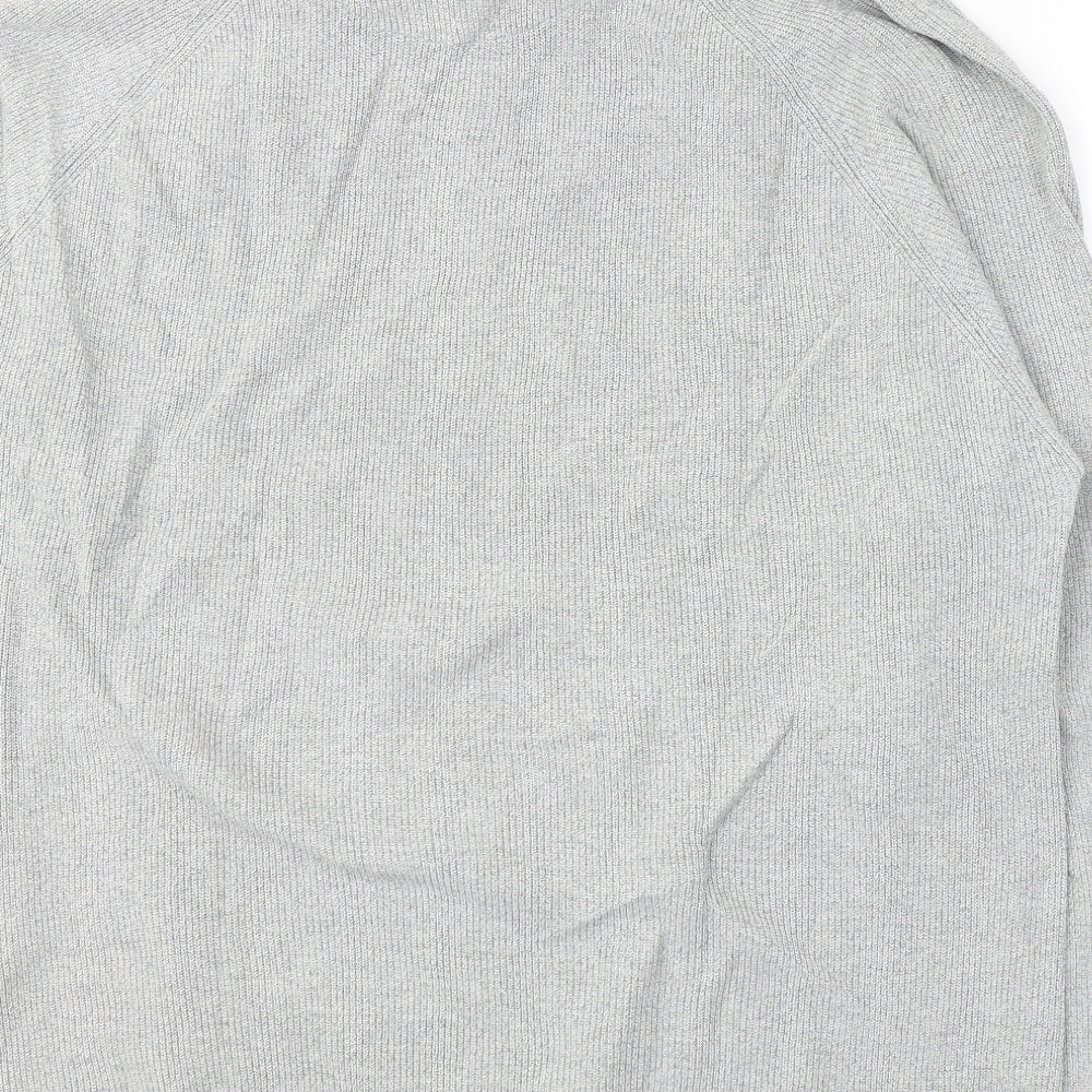 NEXT Mens Grey Collared  Cotton Pullover Jumper Size 3XL