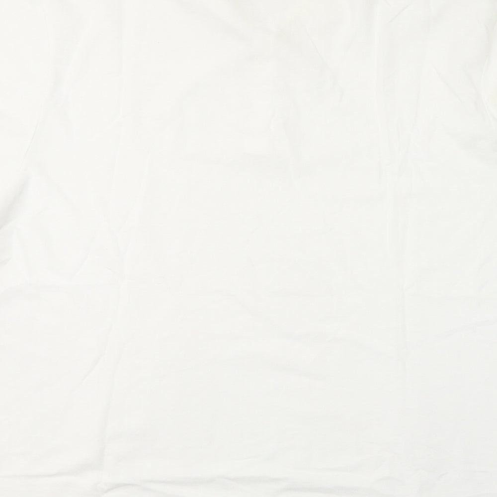 ASOS Mens White  Cotton  Polo Size 3XL Collared Pullover