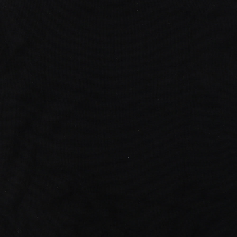 NEXT Mens Black Collared  Cotton Pullover Jumper Size 3XL