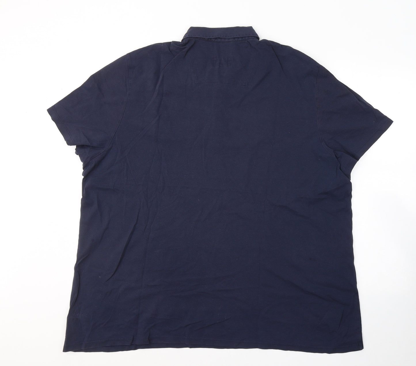 F&F Mens Blue  Cotton  Polo Size 3XL Collared Pullover