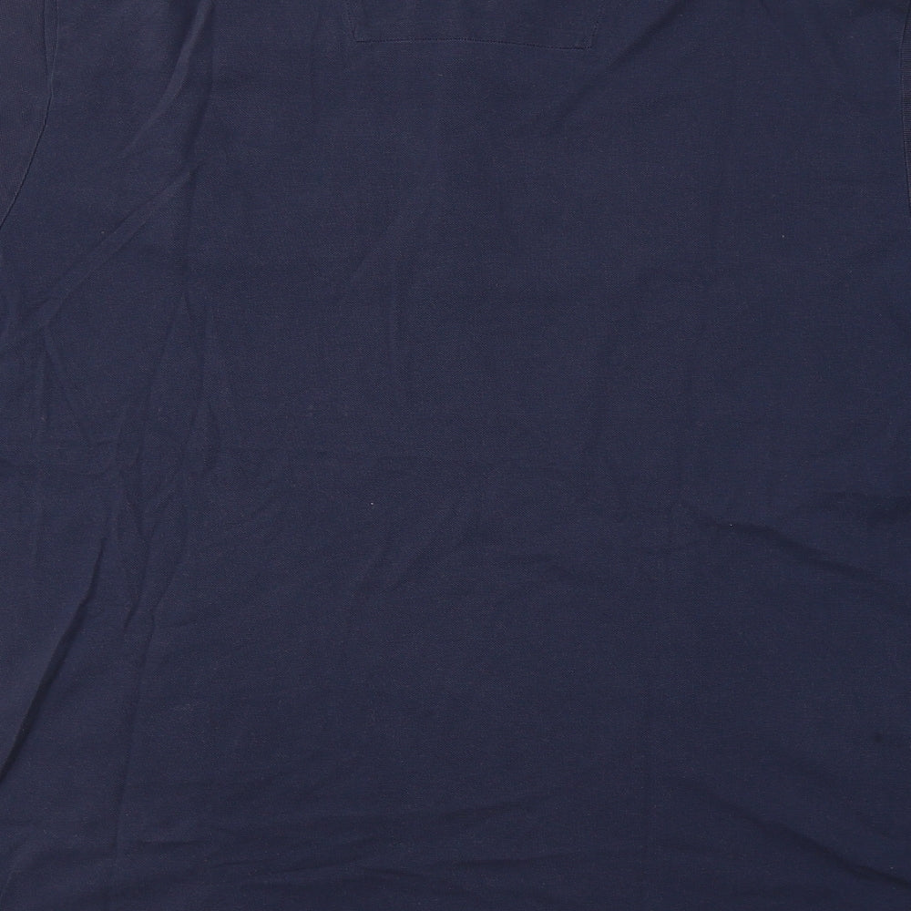 F&F Mens Blue  Cotton  Polo Size 3XL Collared Pullover