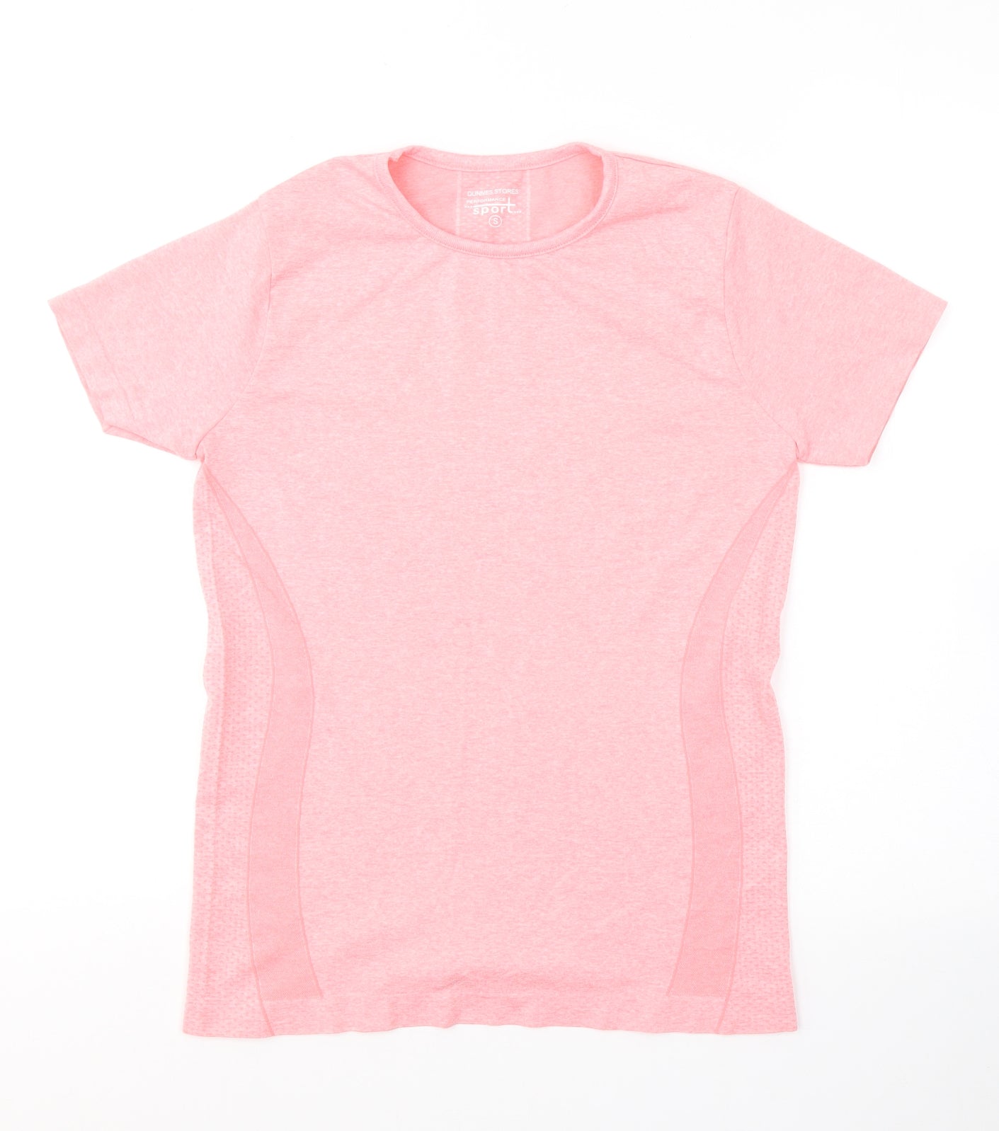 Dunnes Stores Womens Pink  Nylon Pullover T-Shirt Size S Round Neck Pullover