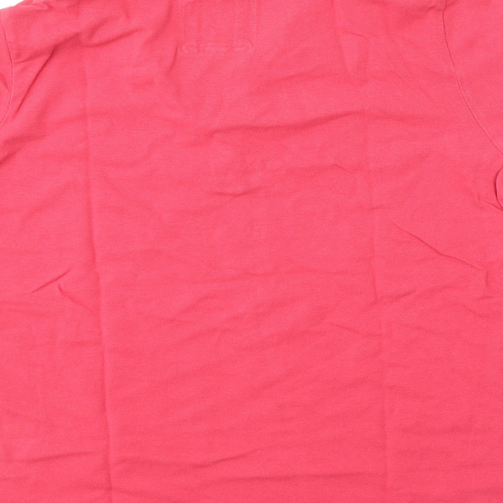 Crew Clothing Womens Pink  Cotton Basic Polo Size 14 Collared