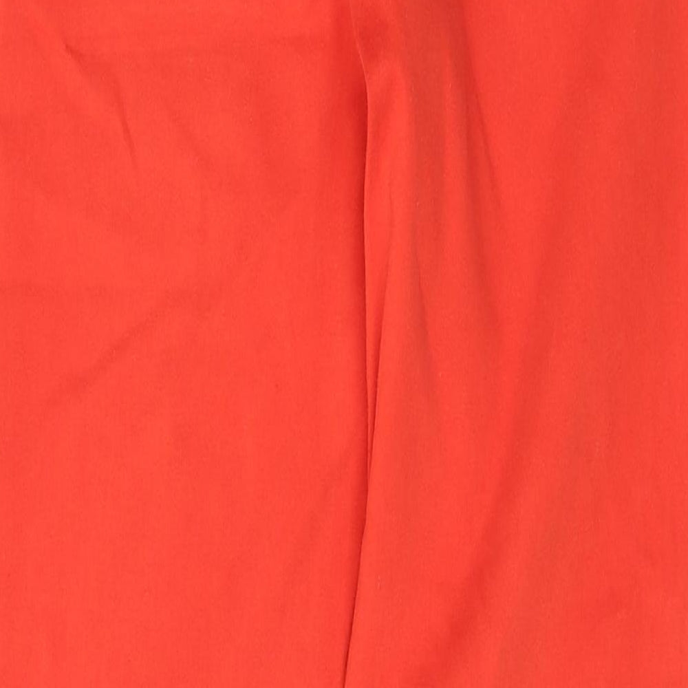 Esprit Womens Red  Cotton Skinny Jeans Size 14 L32 in Regular Button