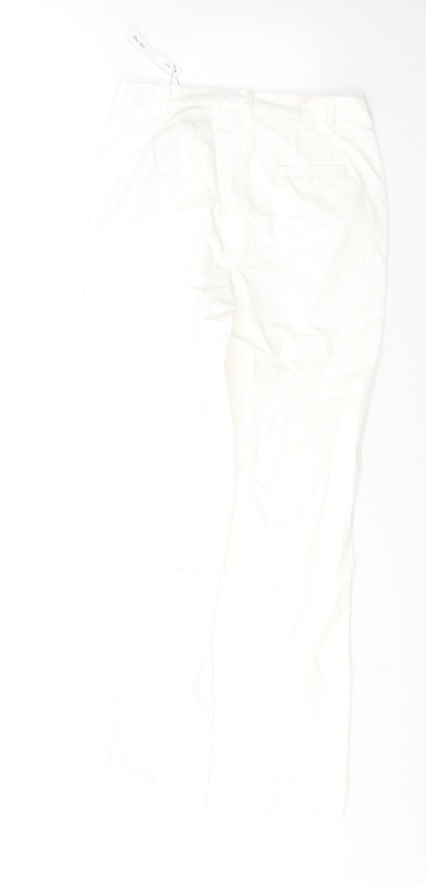 Marks and Spencer Womens White  Viscose Skinny Jeans Size 8 L29 in Regular Button