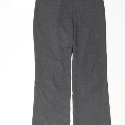 Atmosphere Womens Grey  Polyester Trousers  Size 10 L31 in Regular Button