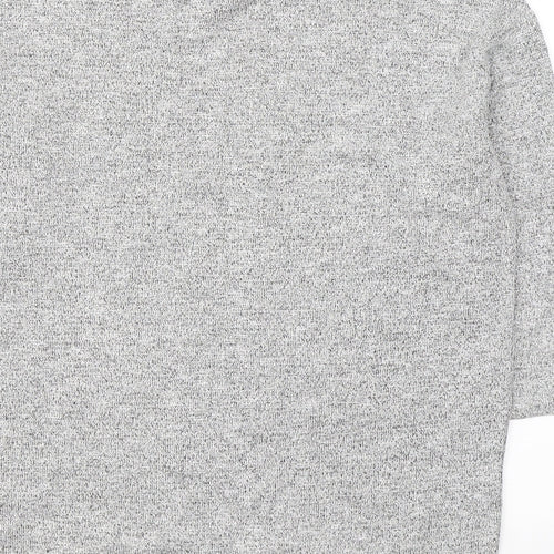 TU Womens Grey Round Neck  Viscose Pullover Jumper Size 12