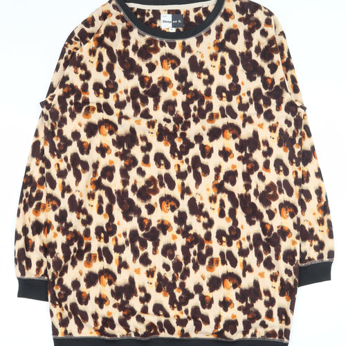 NEXT Womens Multicoloured Animal Print Polyester Top Pyjama Top Size 8   - Lounge top