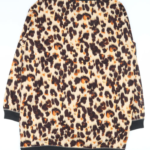 NEXT Womens Multicoloured Animal Print Polyester Top Pyjama Top Size 8   - Lounge top