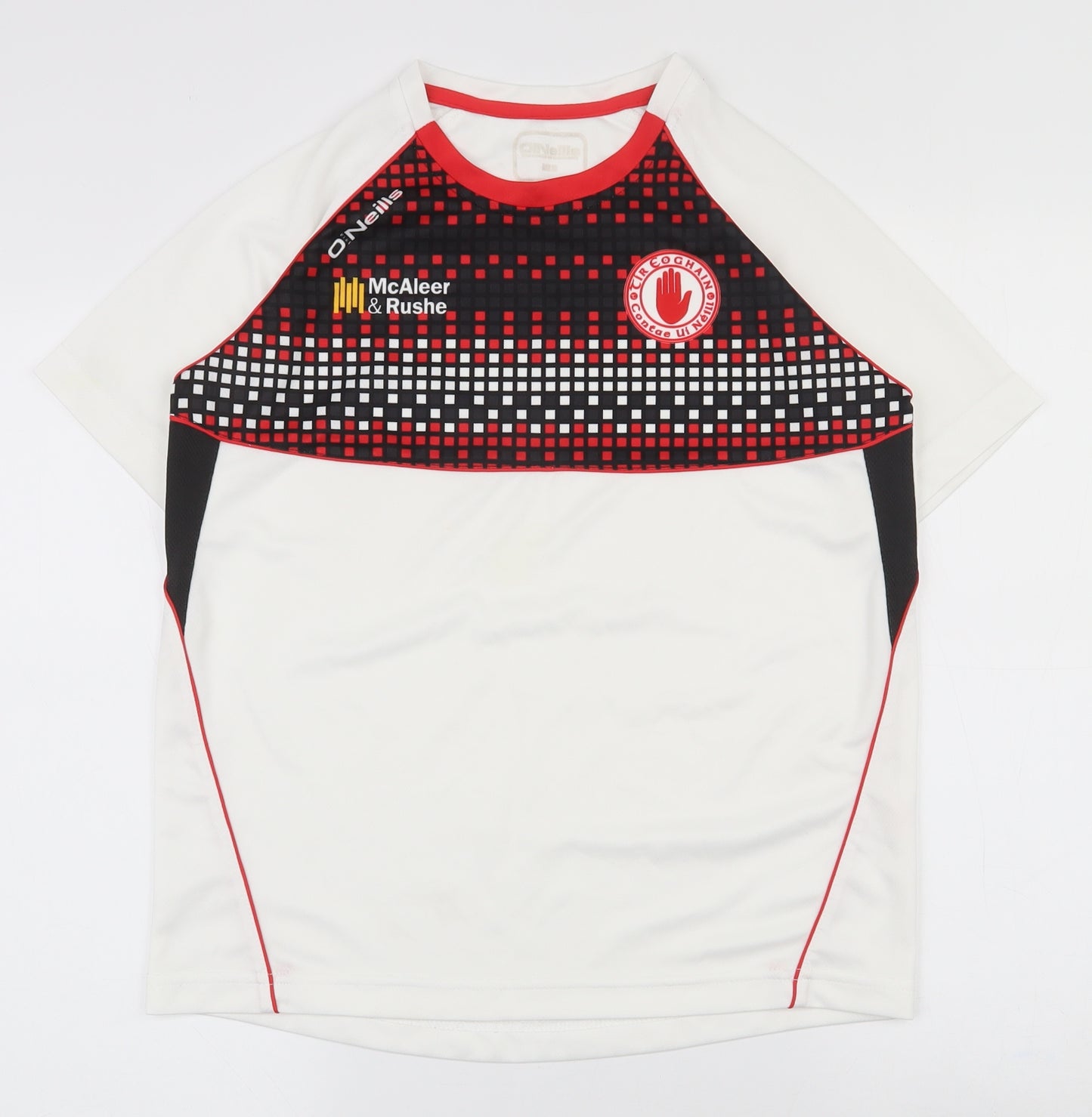 O'Neill Boys White  Polyester Basic T-Shirt Size 13 Years Round Neck Pullover - football top