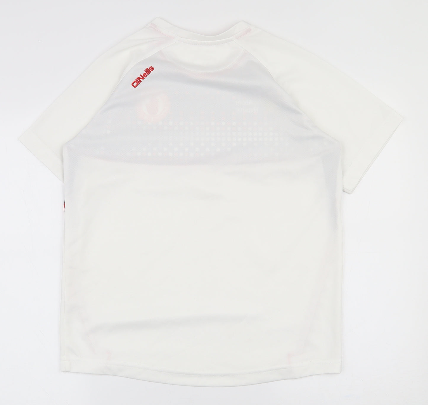 O'Neill Boys White  Polyester Basic T-Shirt Size 13 Years Round Neck Pullover - football top