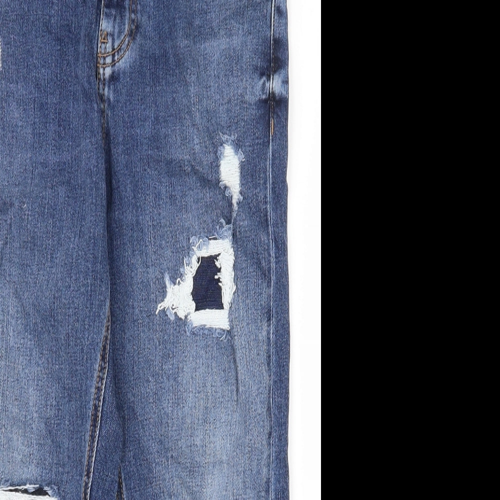 Pull&Bear Mens Blue  Cotton Straight Jeans Size 36 L21 in Regular Zip