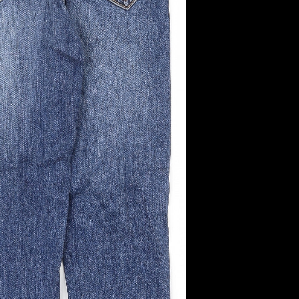 Pull&Bear Mens Blue  Cotton Straight Jeans Size 36 L21 in Regular Zip