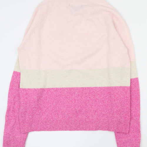 VERO MODA Womens Multicoloured Round Neck  Polyester Pullover Jumper Size M
