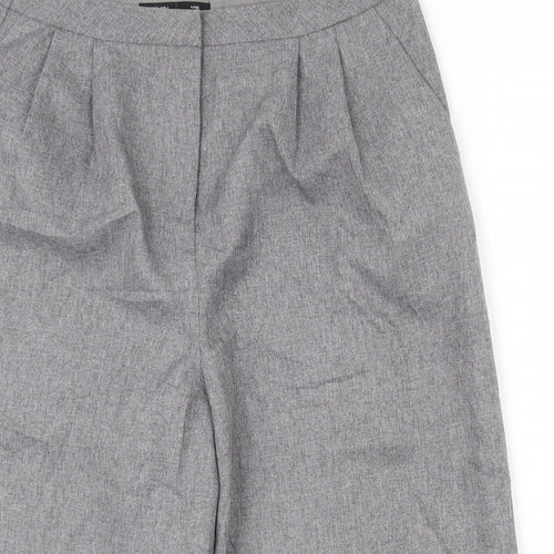 First and I Mens Grey  Polyester Chino Shorts Size XL L16 in Regular Zip