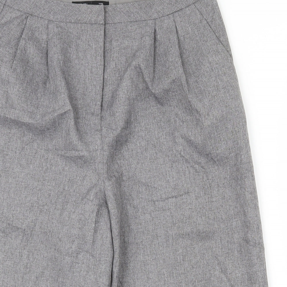 First and I Mens Grey  Polyester Chino Shorts Size XL L16 in Regular Zip