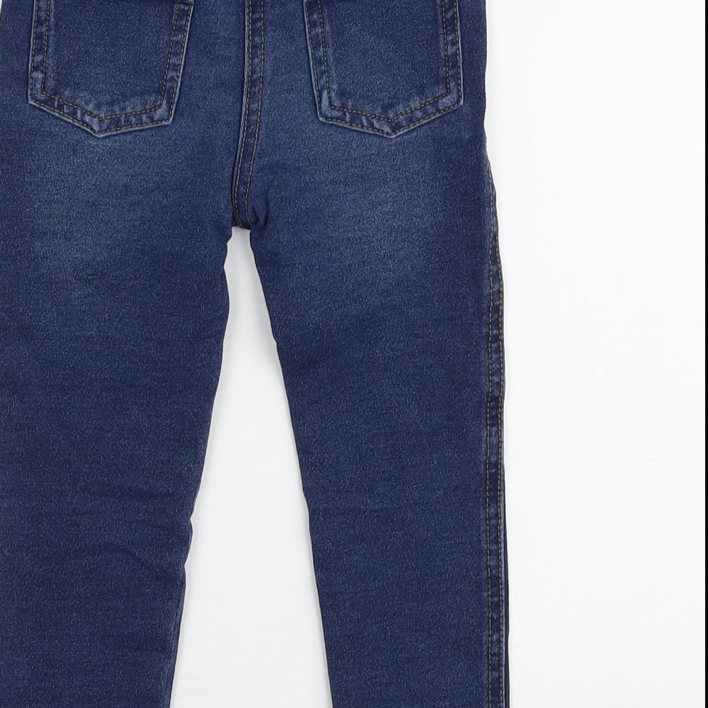 Matalan Girls Blue  Cotton Jegging Jeans Size 2-3 Years  Slim Pullover