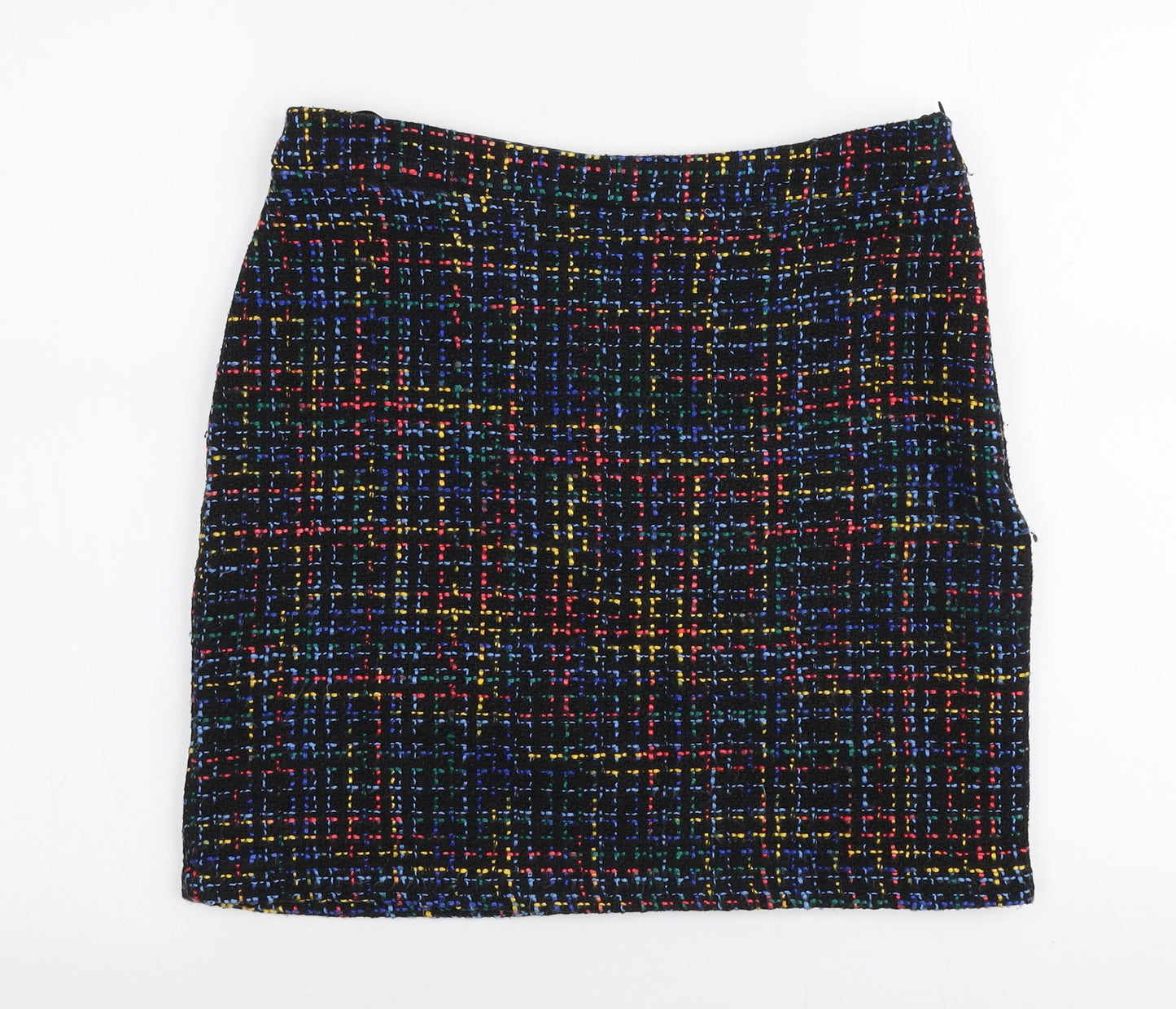 Papaya Womens Multicoloured  Polyester A-Line Skirt Size 12   Zip