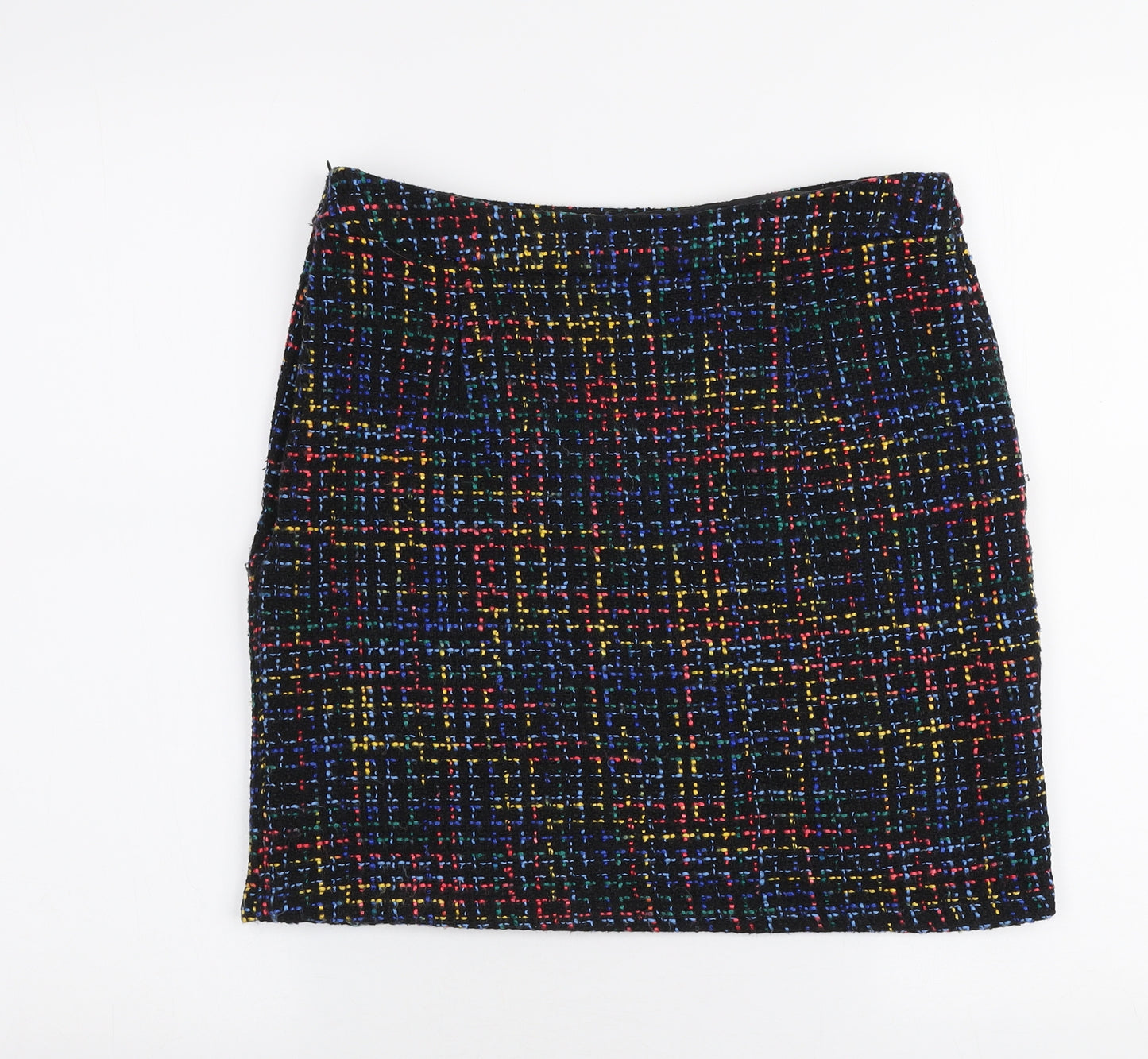 Papaya Womens Multicoloured  Polyester A-Line Skirt Size 12   Zip