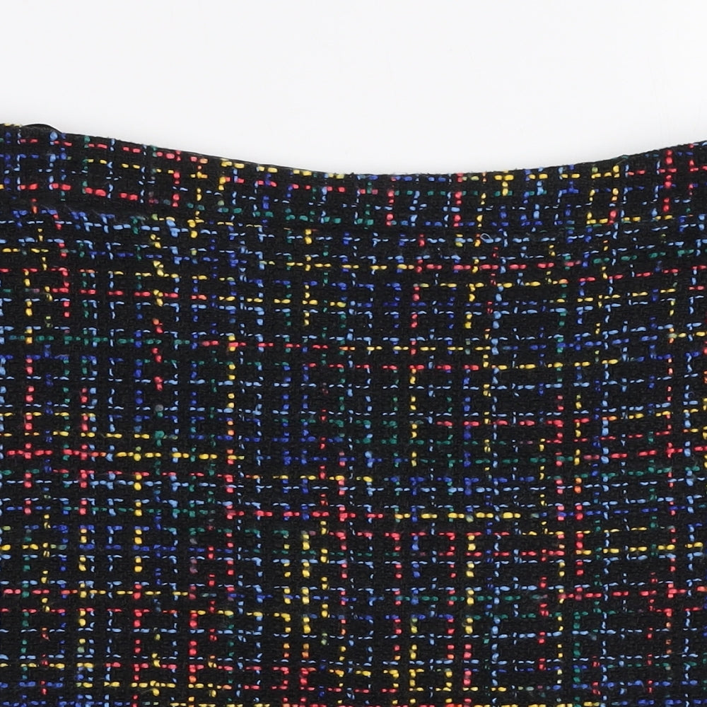 Papaya Womens Multicoloured  Polyester A-Line Skirt Size 12   Zip