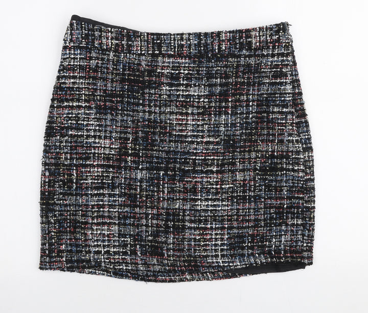 Papaya Womens Multicoloured Polyester A-Line Skirt Size 12 Zip