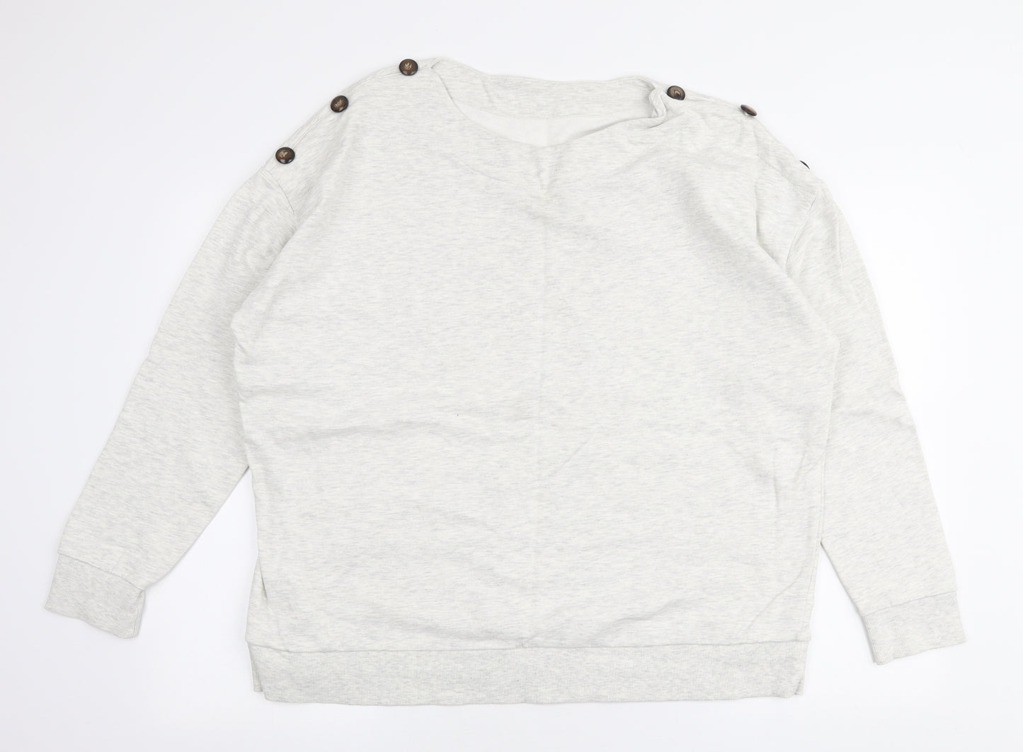 Avon Womens Grey  Cotton Pullover Sweatshirt Size 22  Pullover