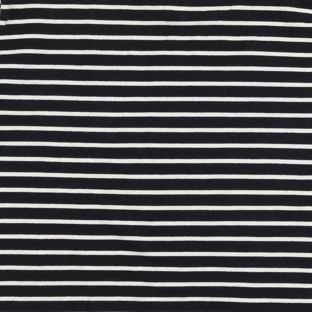 Superdry Womens Multicoloured Round Neck Striped 100% Cotton Pullover Jumper Size M