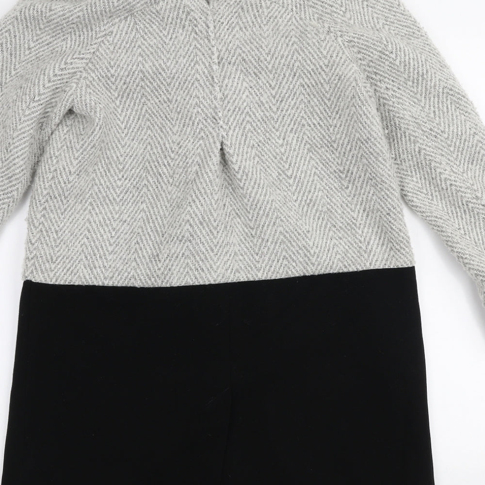 River Island Womens Multicoloured   Overcoat Coat Size 8  Button