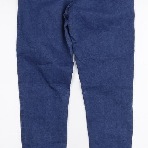 Marks and Spencer Womens Blue  Cotton Jegging Jeans Size 10 L29 in Slim