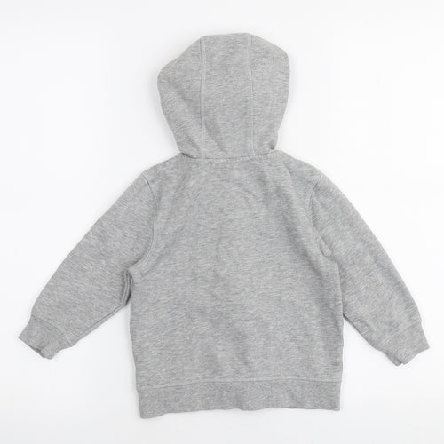 George Boys Grey  Cotton Full Zip Hoodie Size 2-3 Years  Zip